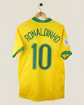 BRAZIL 2006 RONALDINHO WC HOME SHIRT (M) NIKE