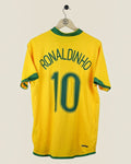 BRAZIL 2006 RONALDINHO HOME SHIRT (M) NIKE