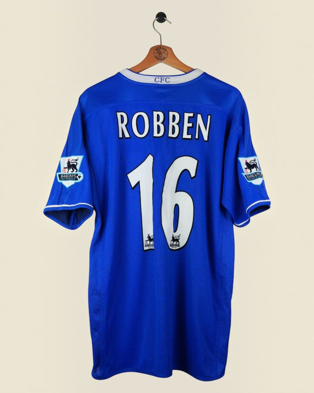 CHELSEA 2003/05 ROBBEN HOME SHIRT EPL (L) UMBRO