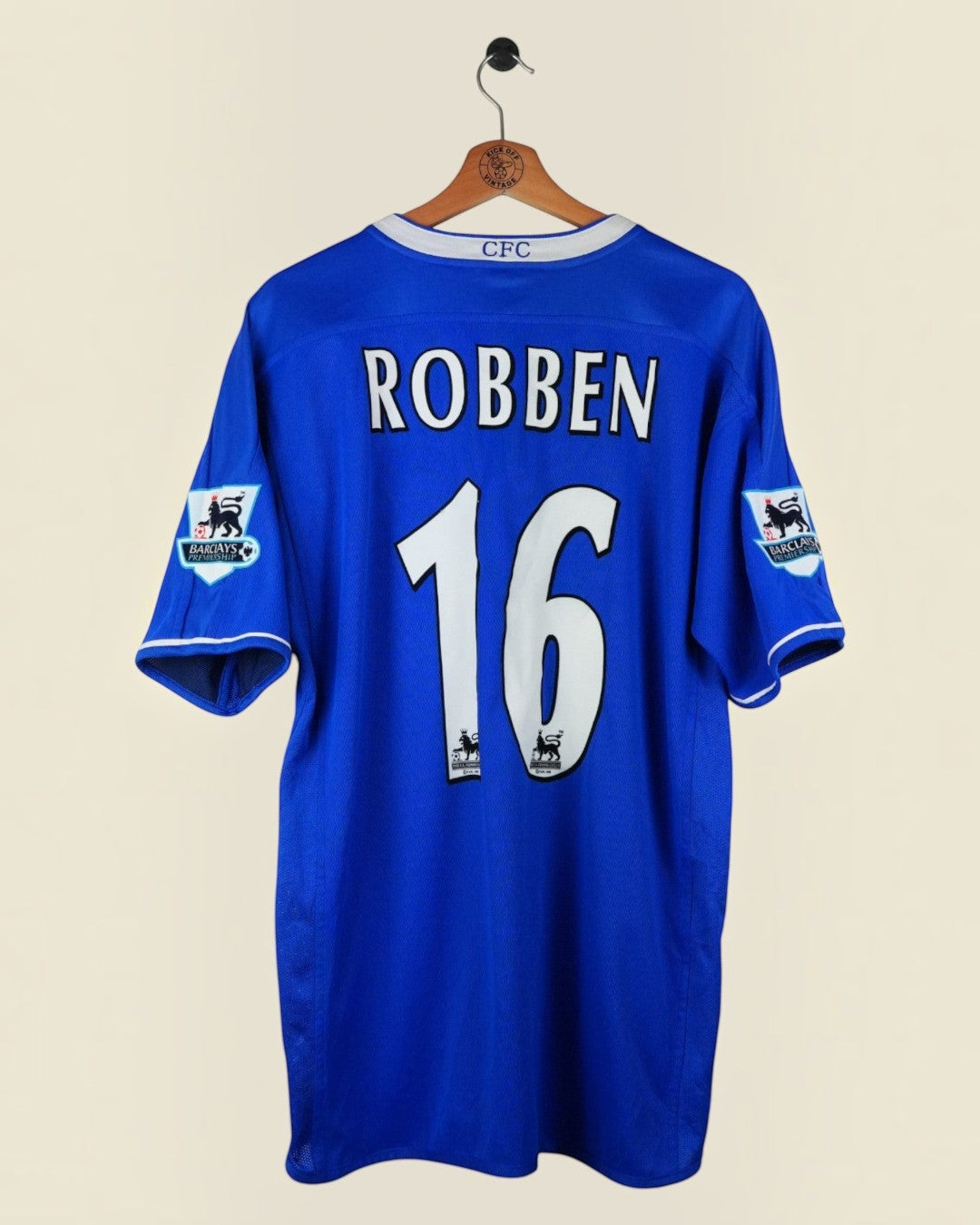 CHELSEA 2003/05 ROBBEN HOME SHIRT EPL (L) UMBRO