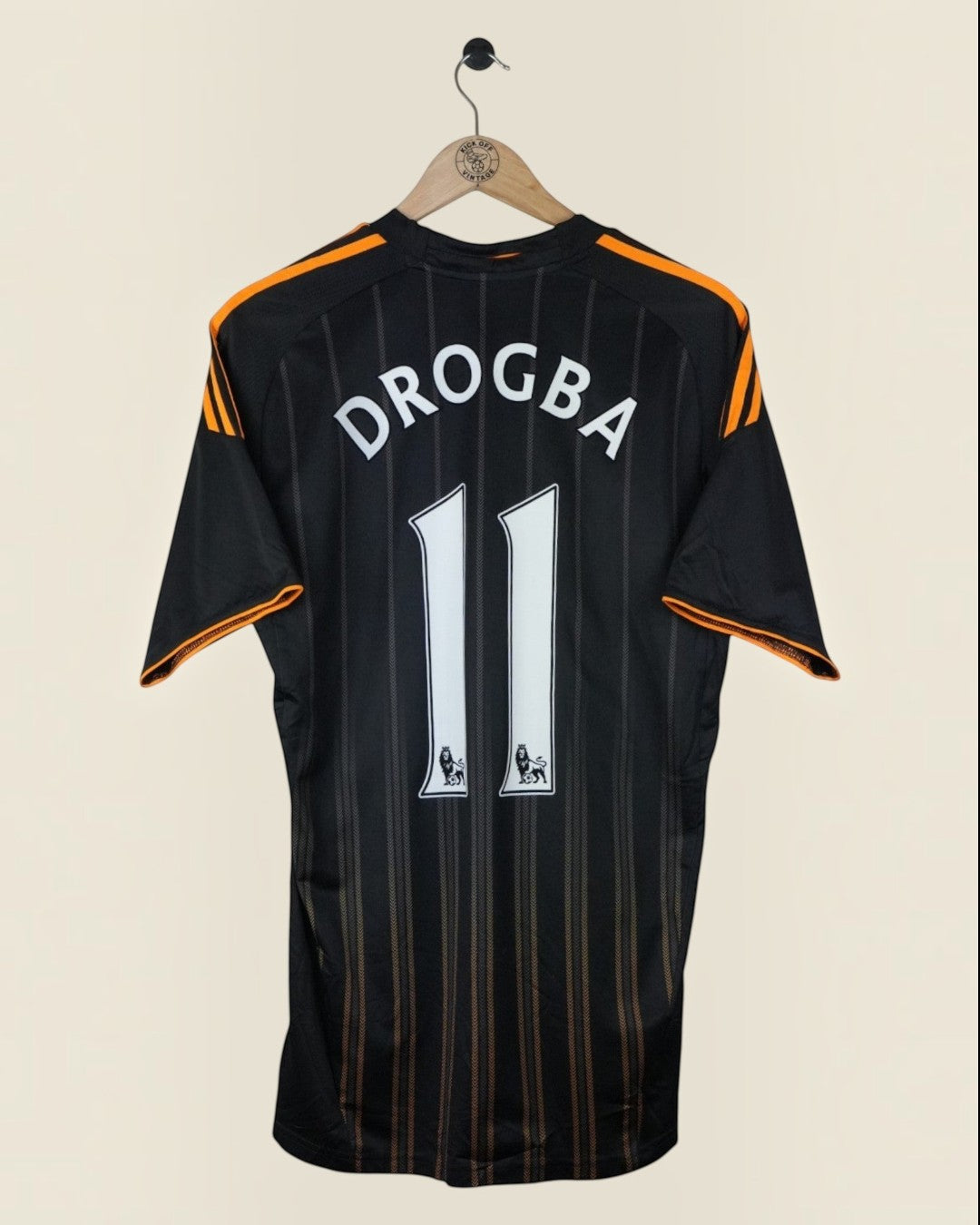 CHELSEA 2010/11 DROGBA AWAY SHIRT (L) ADIDAS