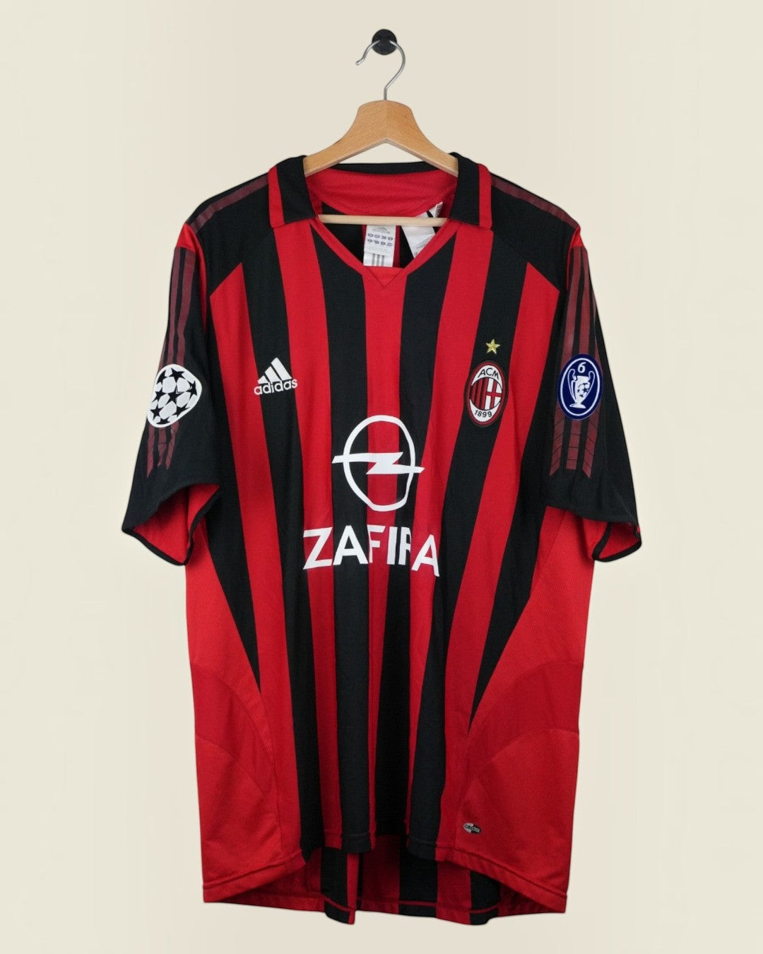 AC MILAN 2005/06 PIRLO HOME SHIRT UCL (XL) ADIDAS
