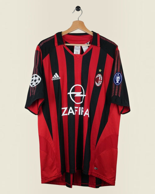 AC MILAN 2005/06 PIRLO HOME SHIRT UCL (XL) ADIDAS