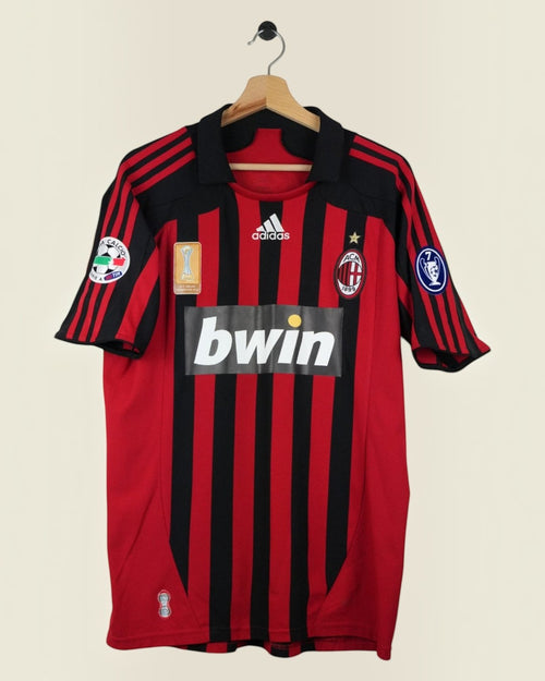 AC MILAN 2007/08 KAKA HOME SHIRT UCL (M) ADIDAS