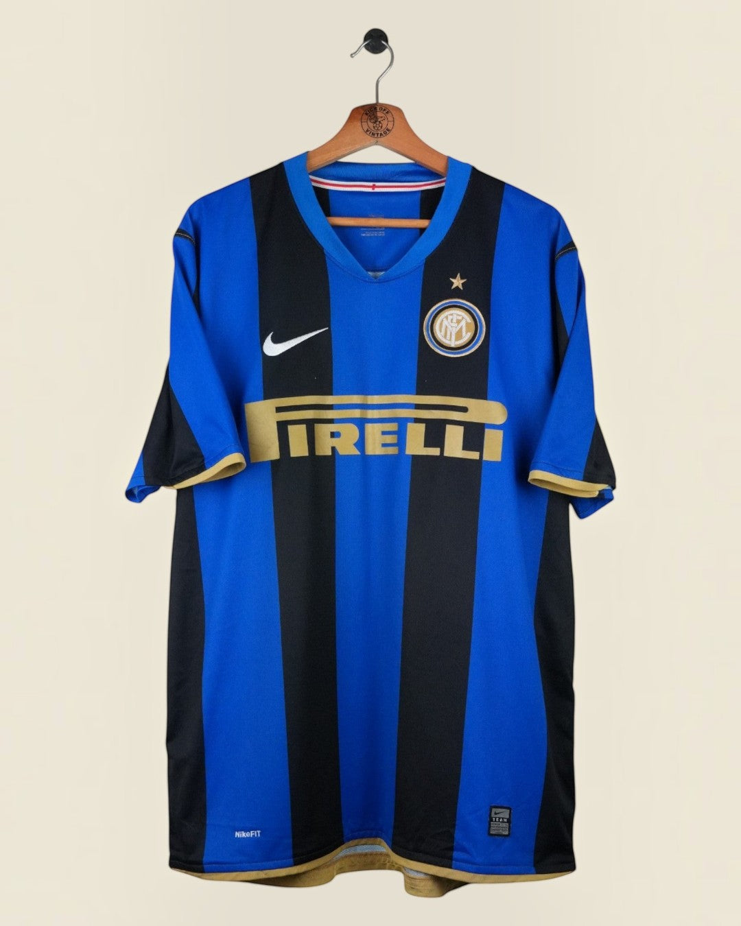 INTER MILAN 2008/09 ADRIANO HOME SHIRT (XL) NIKE