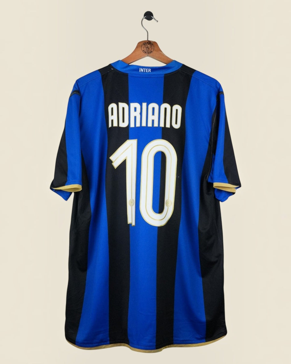 INTER MILAN 2008/09 ADRIANO HOME SHIRT (XL) NIKE