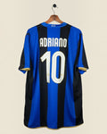 INTER MILAN 2008/09 ADRIANO HOME SHIRT (XL) NIKE