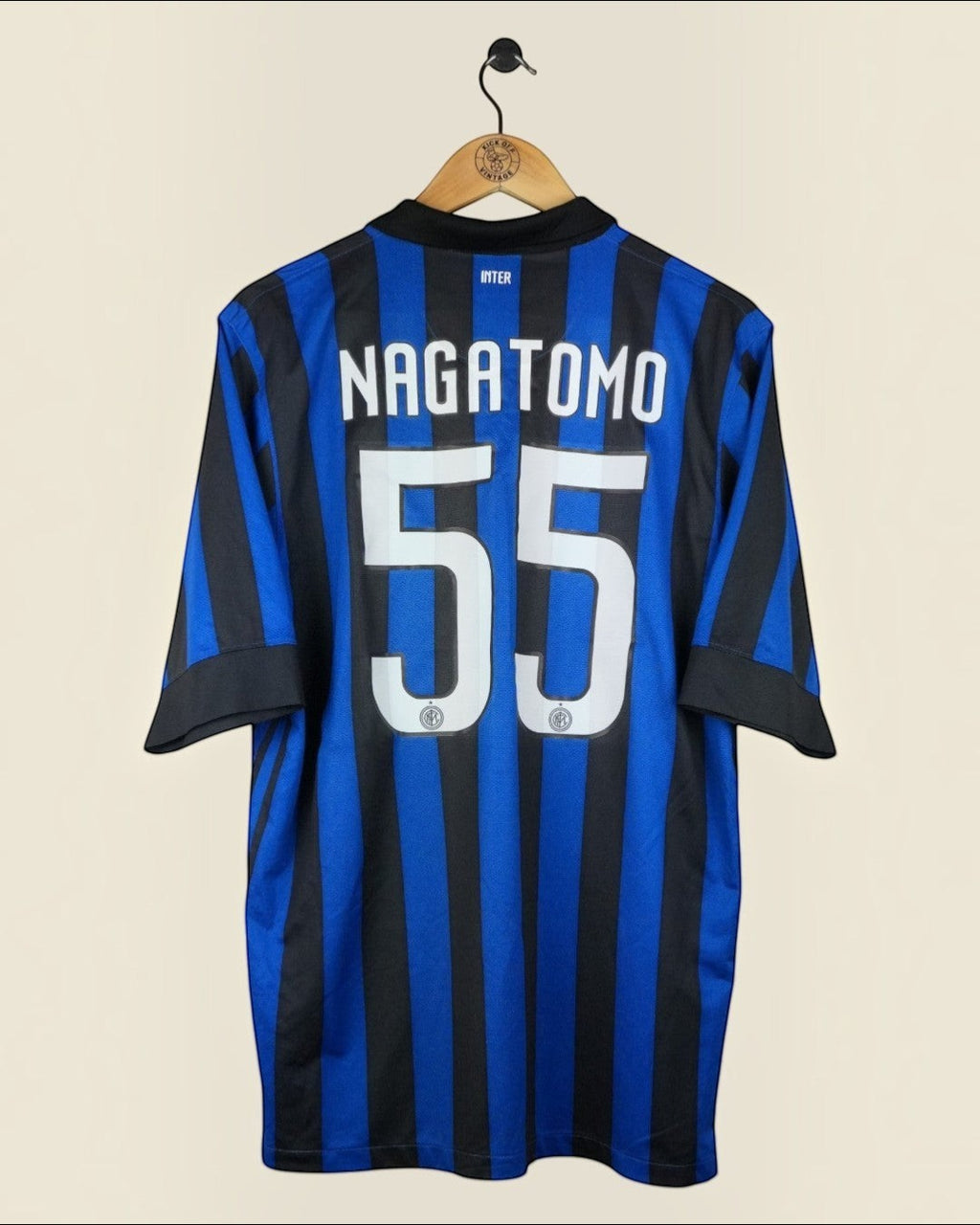 INTER MILAN 2011/12 NAGATOMO HOME SHIRT (L) NIKE