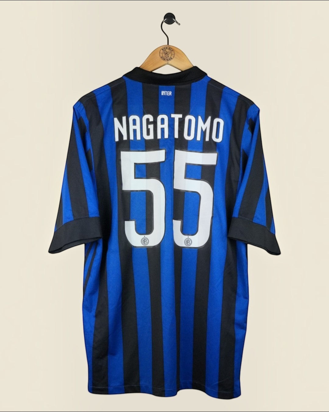 INTER MILAN 2011/12 NAGATOMO HOME SHIRT (L) NIKE