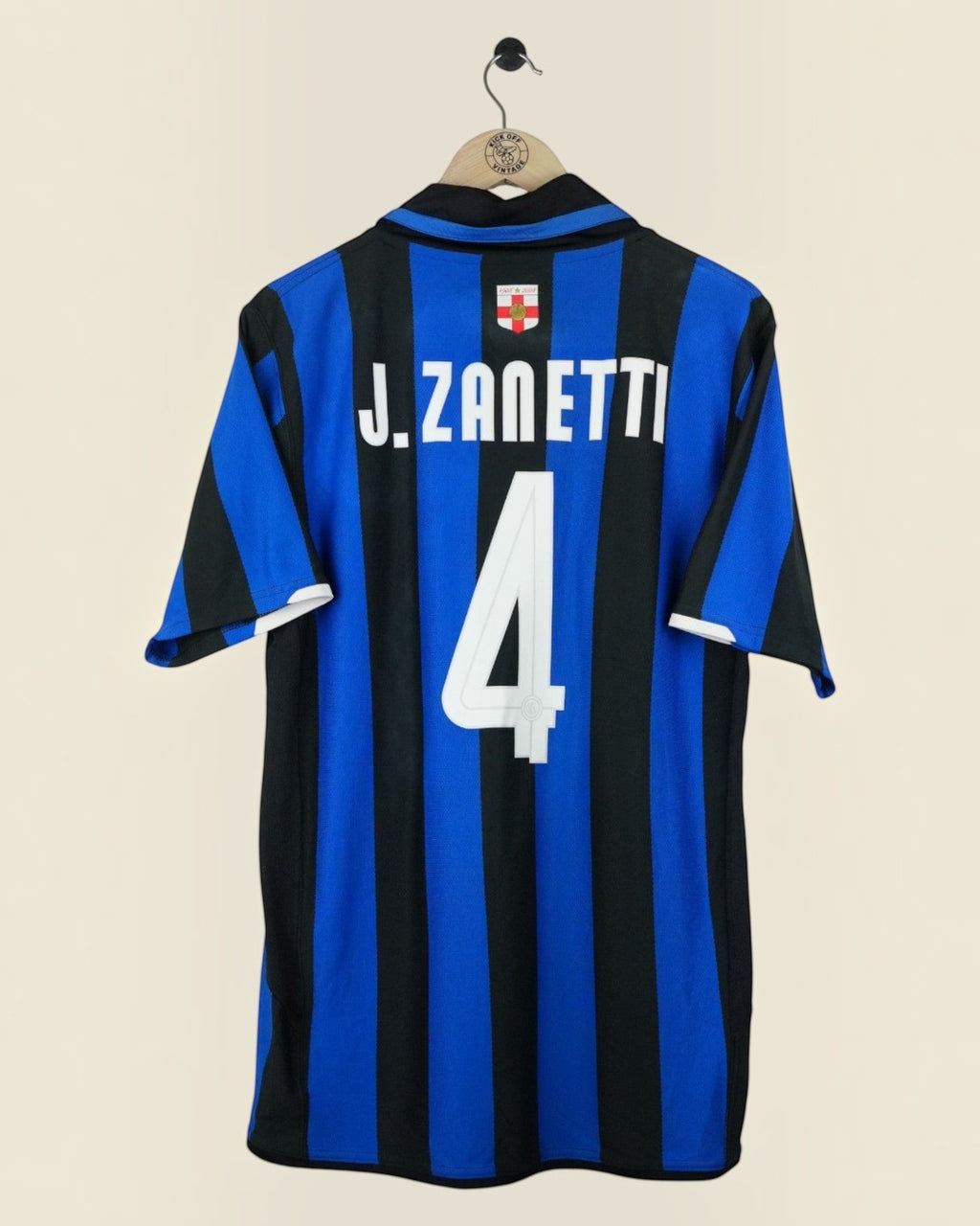 INTER MILAN 2007/08 ZANETTI HOME SHIRT (L) NIKE