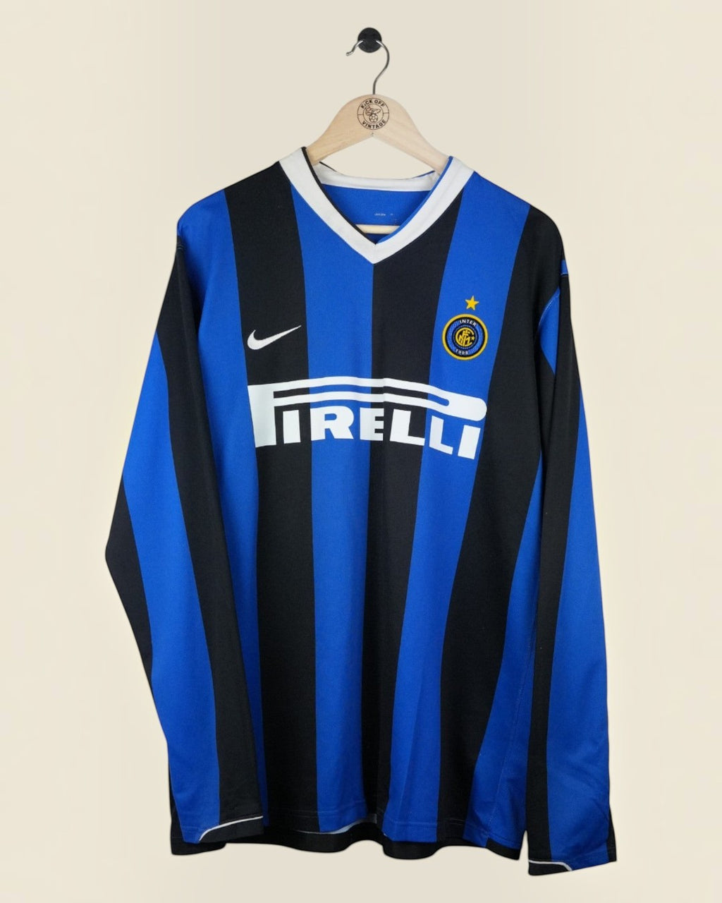 INTER MILAN 2006/07 ADRIANO HOME SHIRT L/S (L) NIKE
