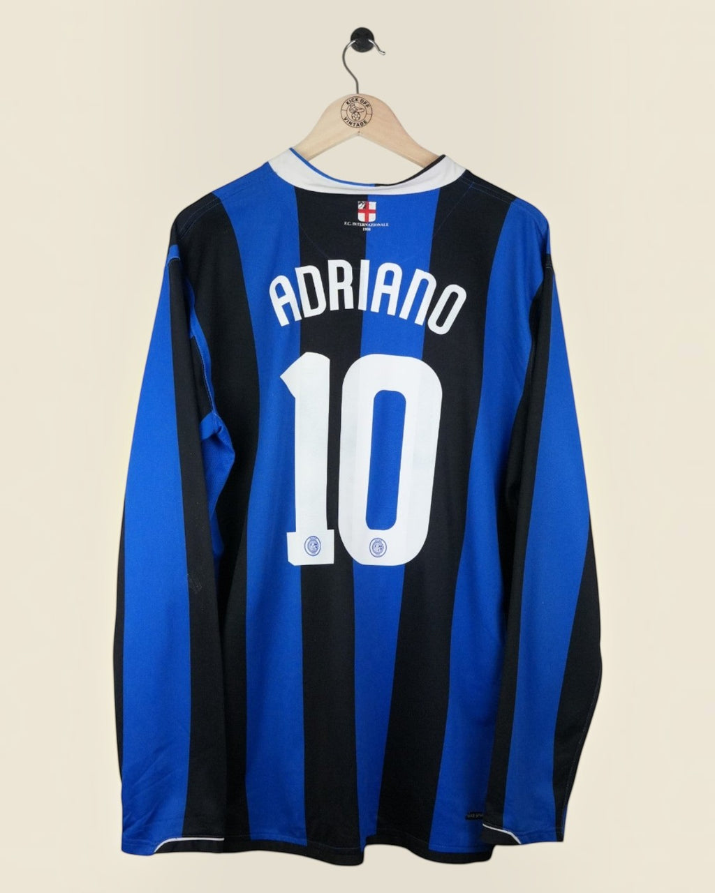 INTER MILAN 2006/07 ADRIANO HOME SHIRT L/S (L) NIKE