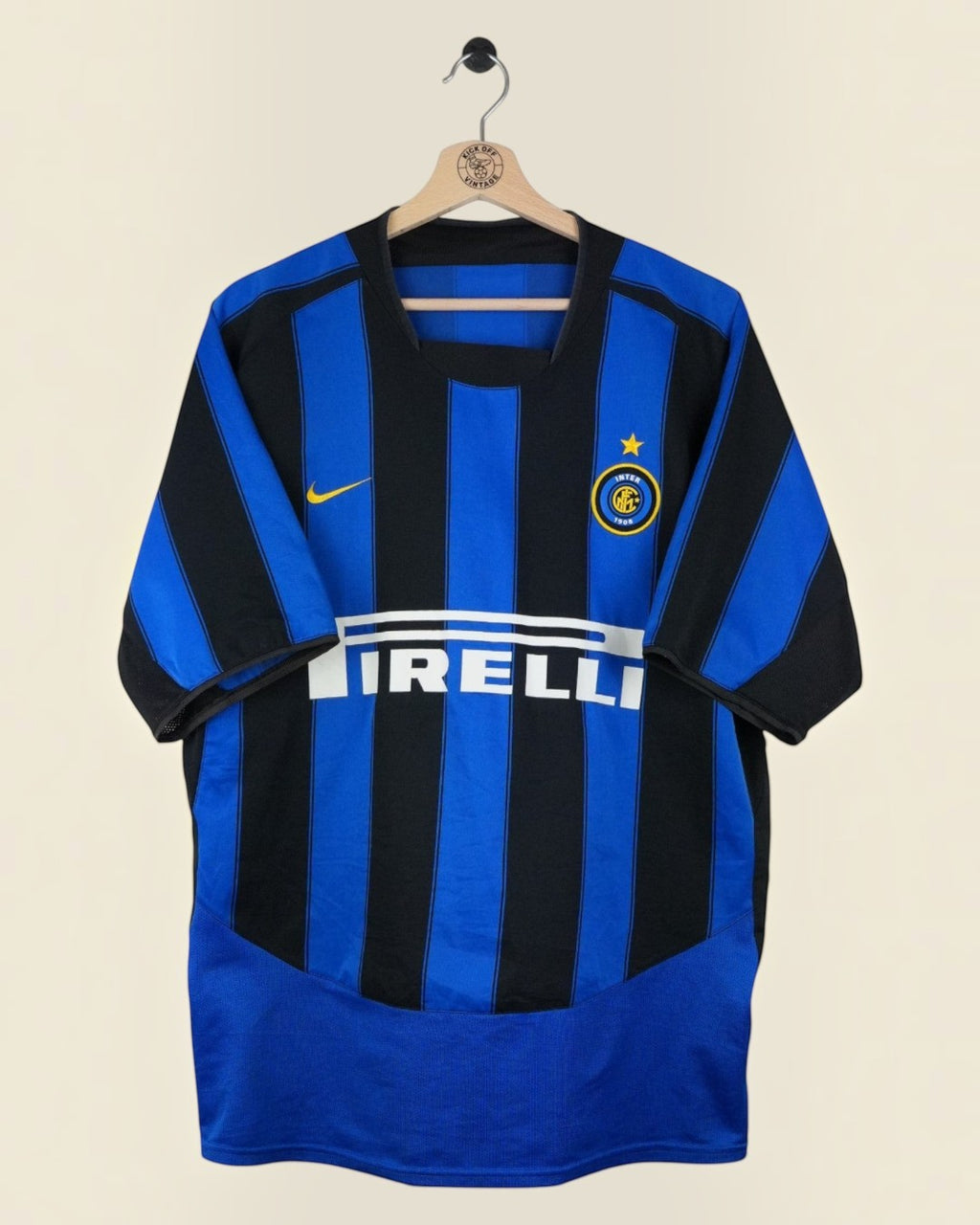INTER MILAN 2003/04 ADRIANO HOME SHIRT (L) NIKE