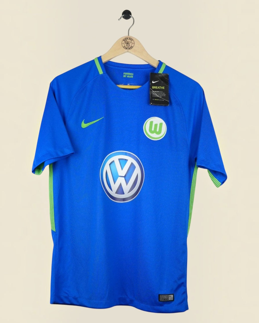 WOLFSBURG 2017/18 OSHIMEN AWAY SHIRT BNWT (M) NIKE