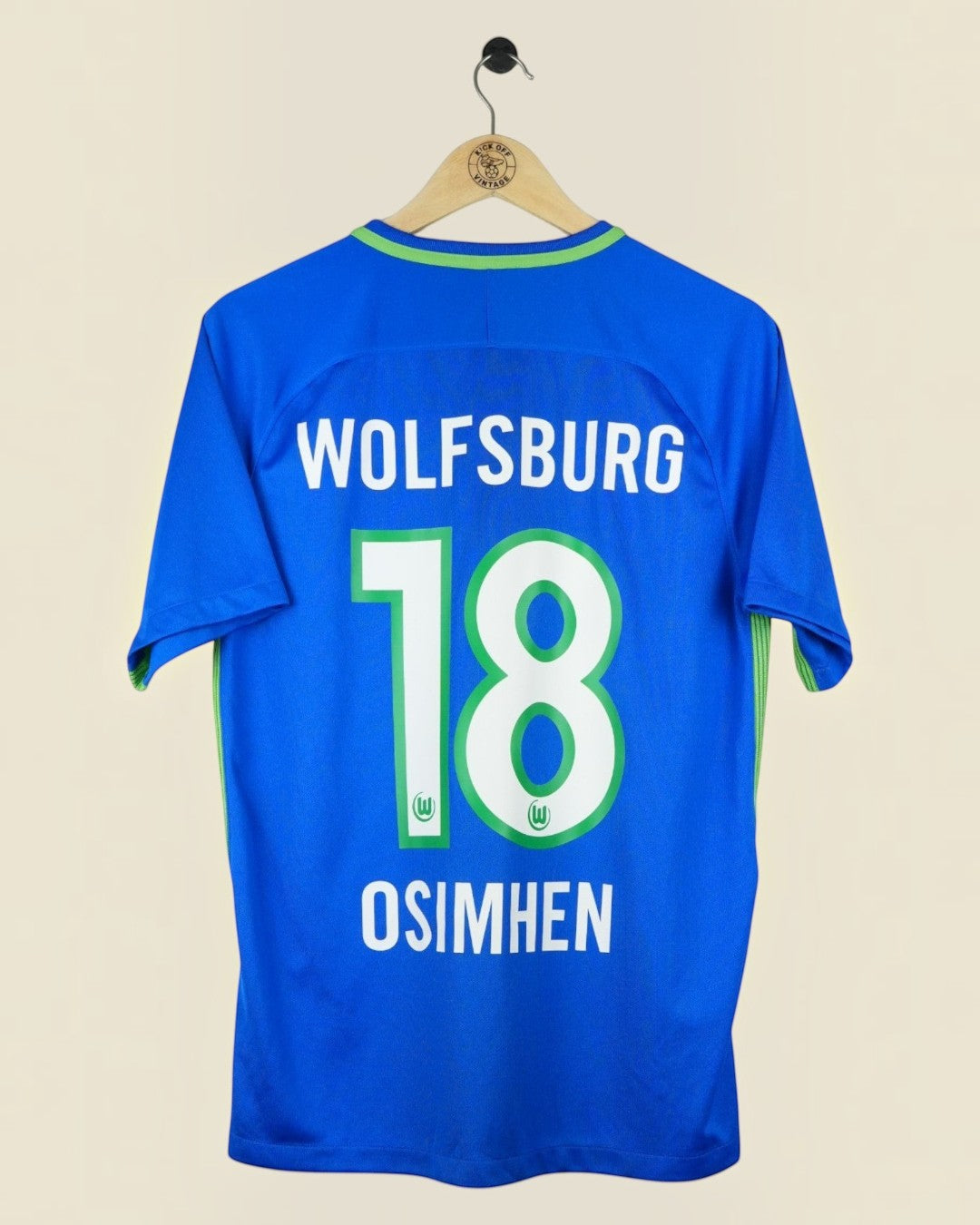 WOLFSBURG 2017/18 OSHIMEN AWAY SHIRT BNWT (M) NIKE