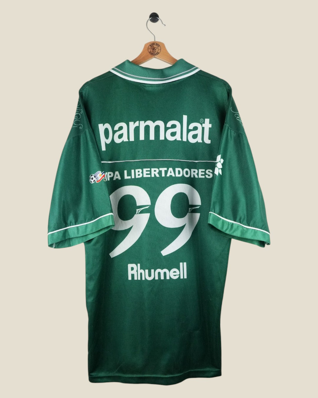 PALMEIRAS 1999 SIGNED HOME SHIRT (L) RHUMELL