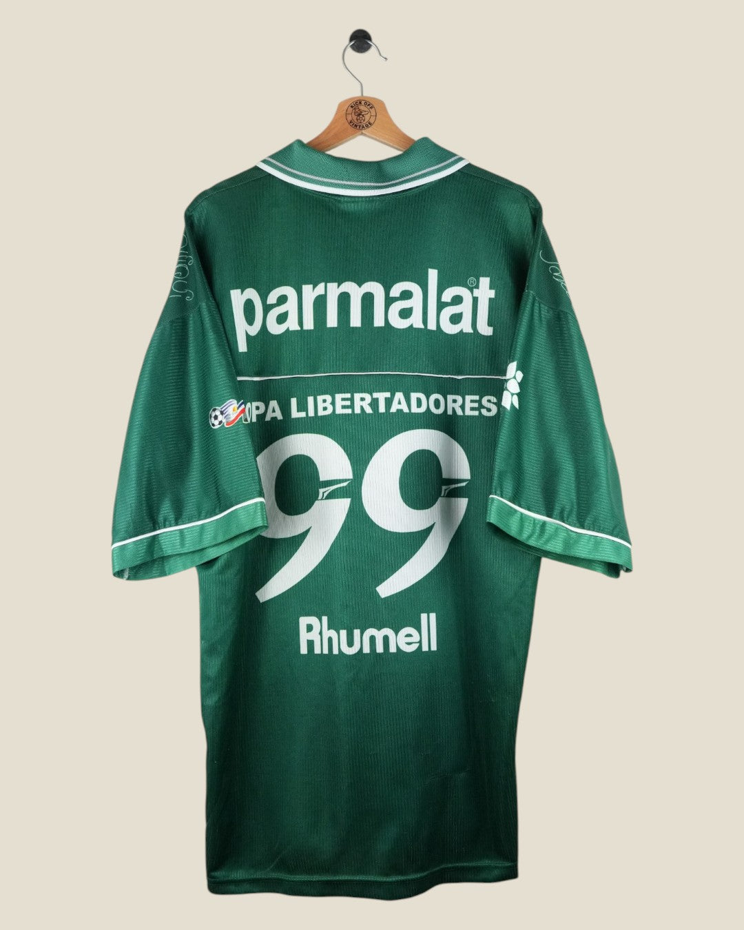 PALMEIRAS 1999 SIGNED HOME SHIRT (L) RHUMELL