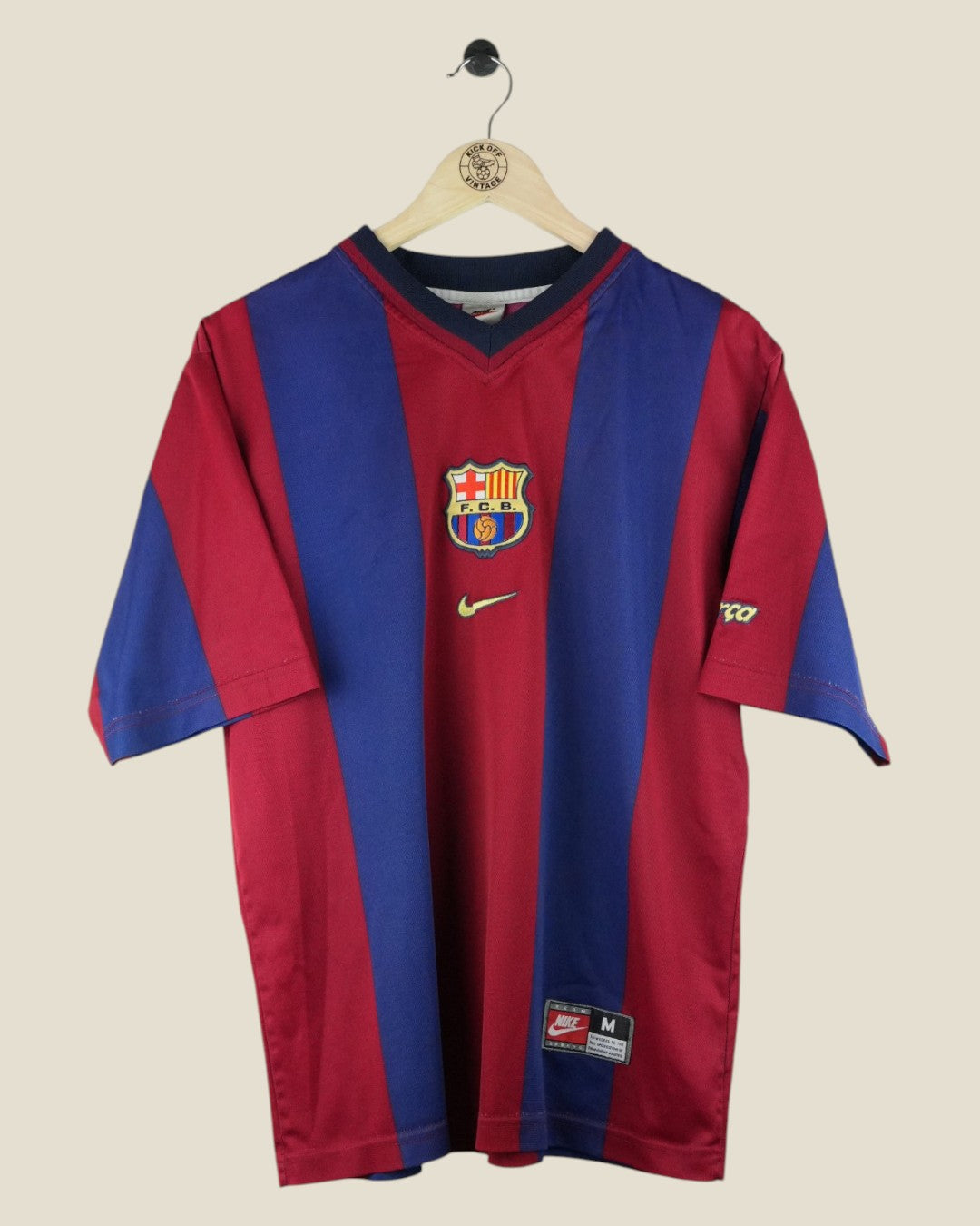 BARCELONA 1998/99 GUARDIOLA HOME SHIRT (M) NIKE