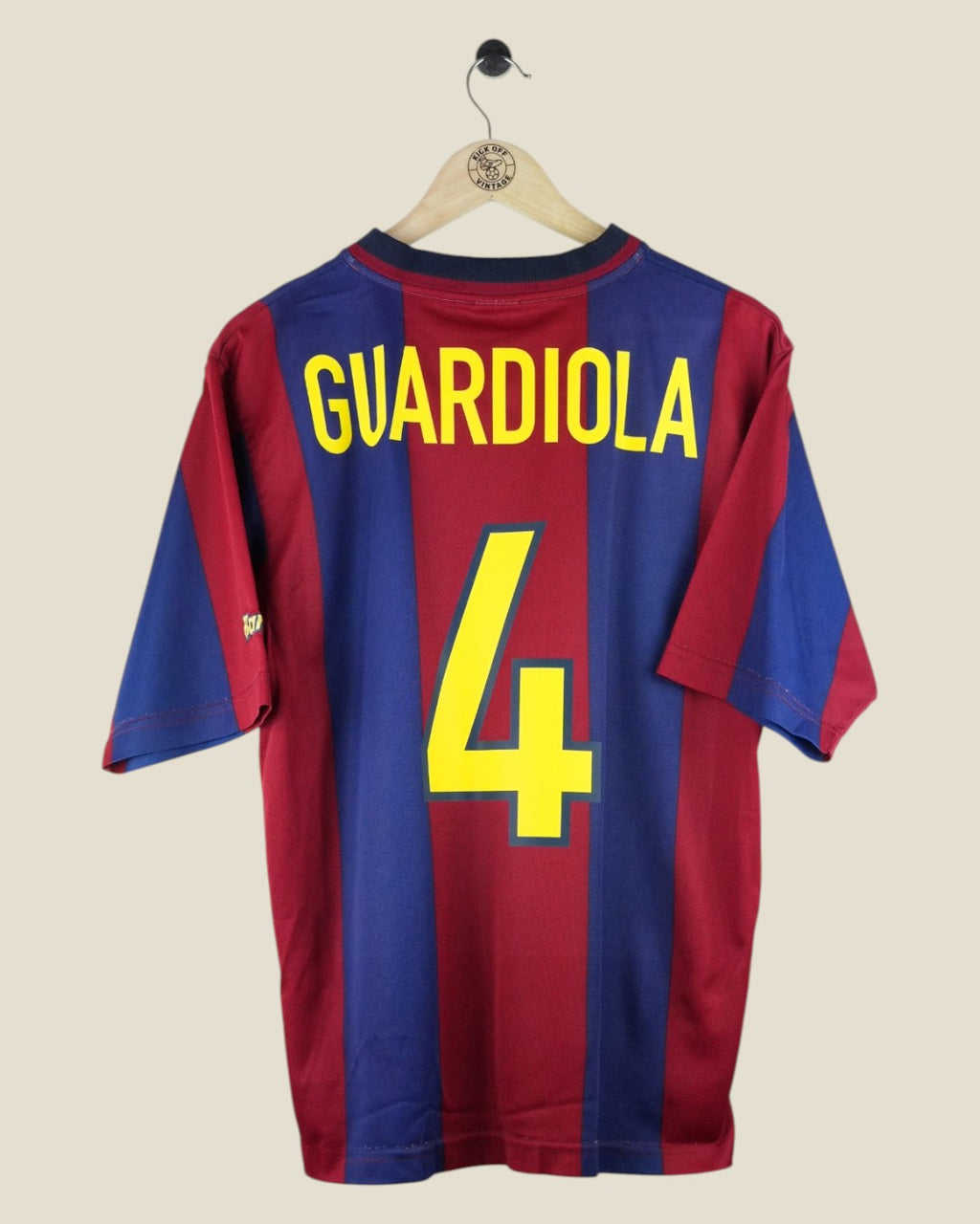 BARCELONA 1998/99 GUARDIOLA HOME SHIRT (M) NIKE