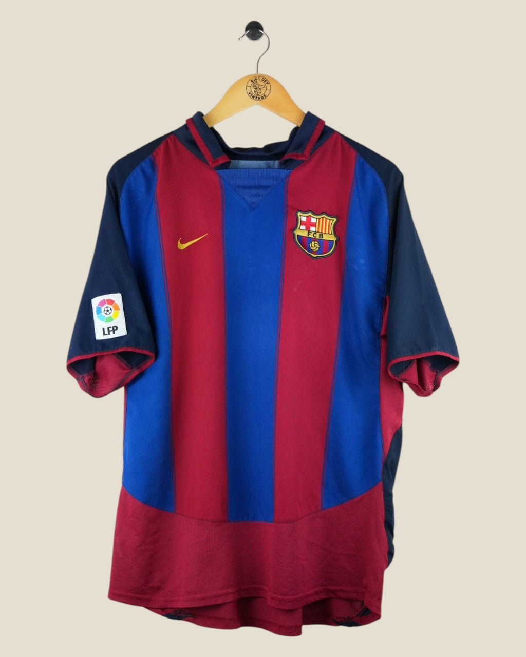BARCELONA 2003/04 RONALDINHO HOME SHIRT (L) NIKE