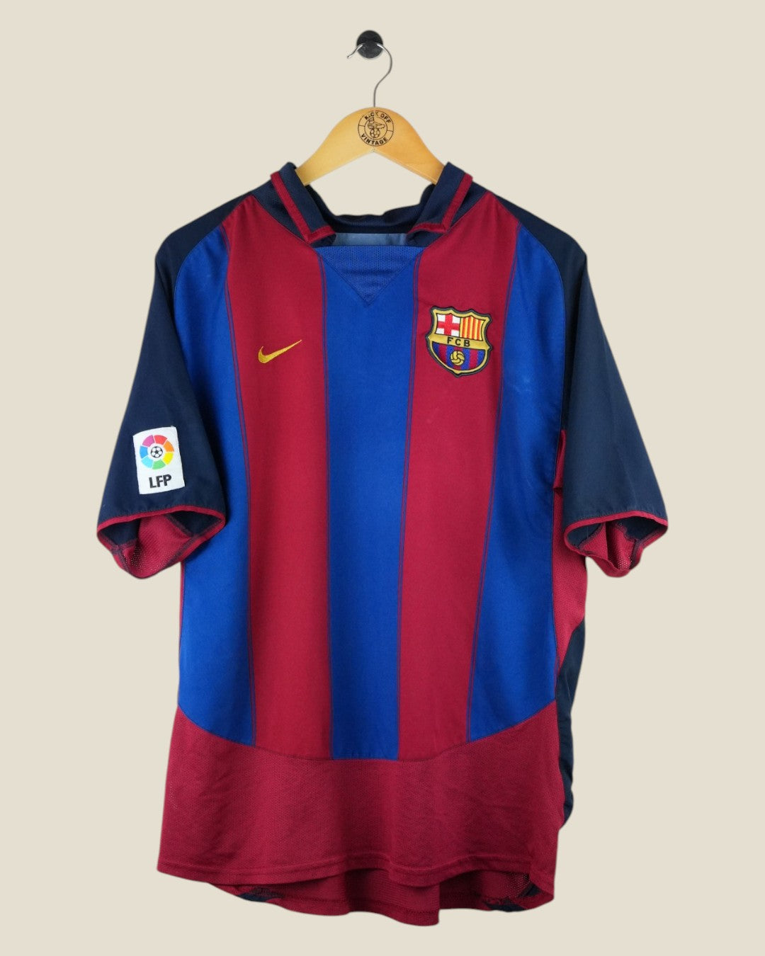 BARCELONA 2003/04 RONALDINHO HOME SHIRT (L) NIKE