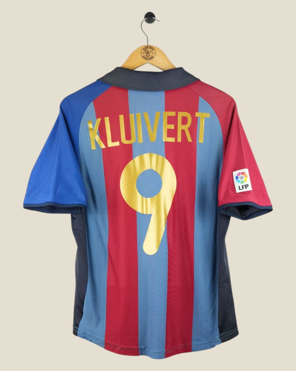 BARCELONA 2001/02 KLUIVERT HOME SHIRT (M) NIKE