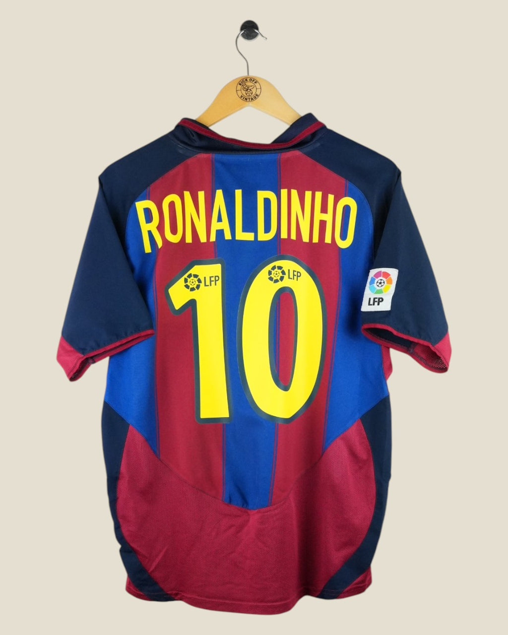 BARCELONA 2003/04 RONALDINHO HOME SHIRT (S) NIKE