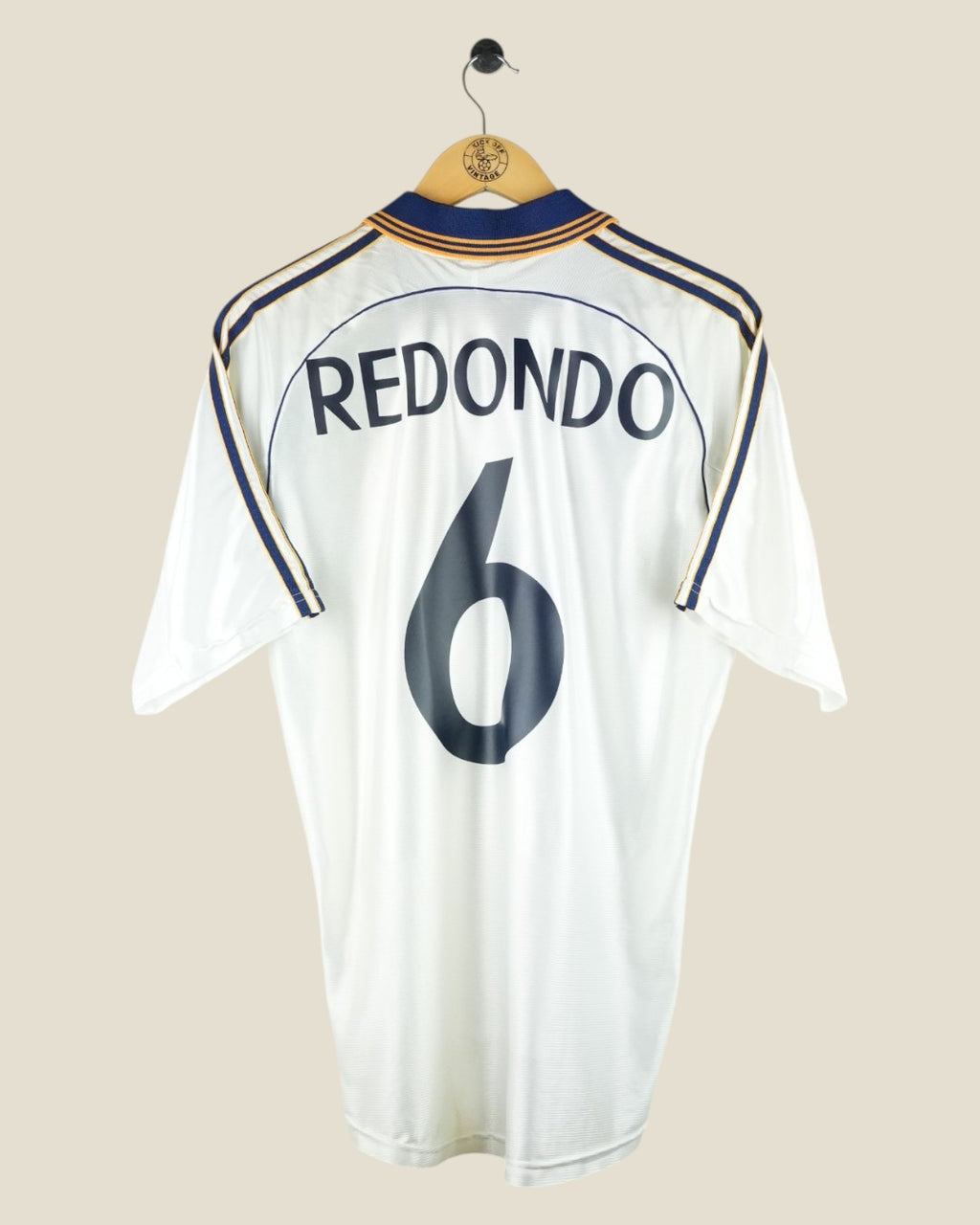 REAL MADRID 1998/00 REDONDO HOME SHIRT (M) ADIDAS