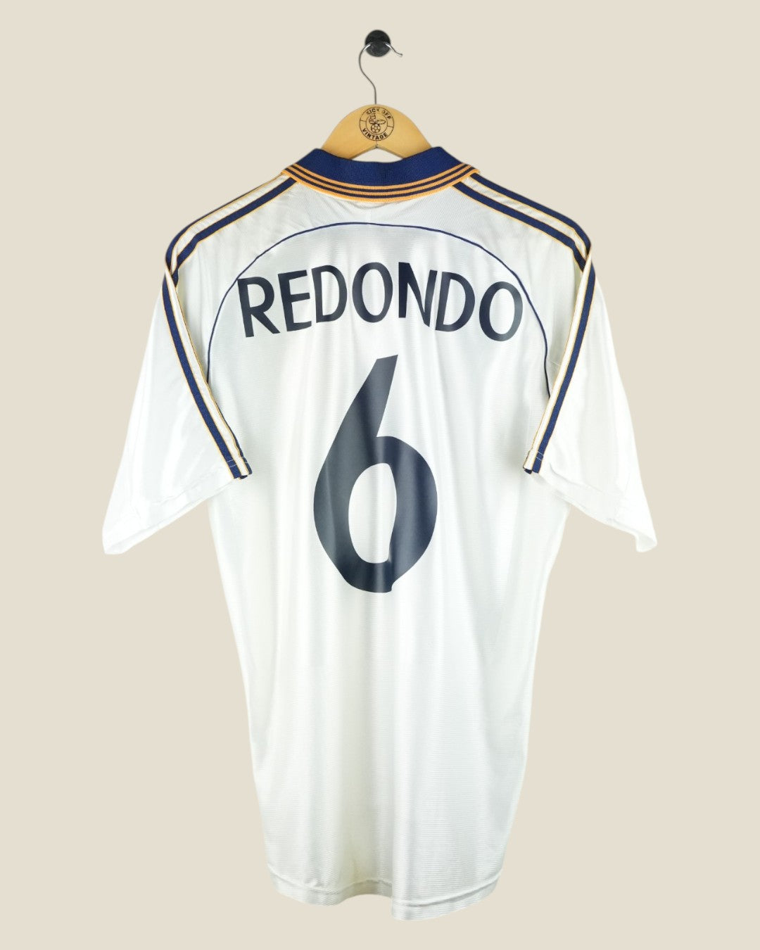 REAL MADRID 1998/00 REDONDO HOME SHIRT (M) ADIDAS