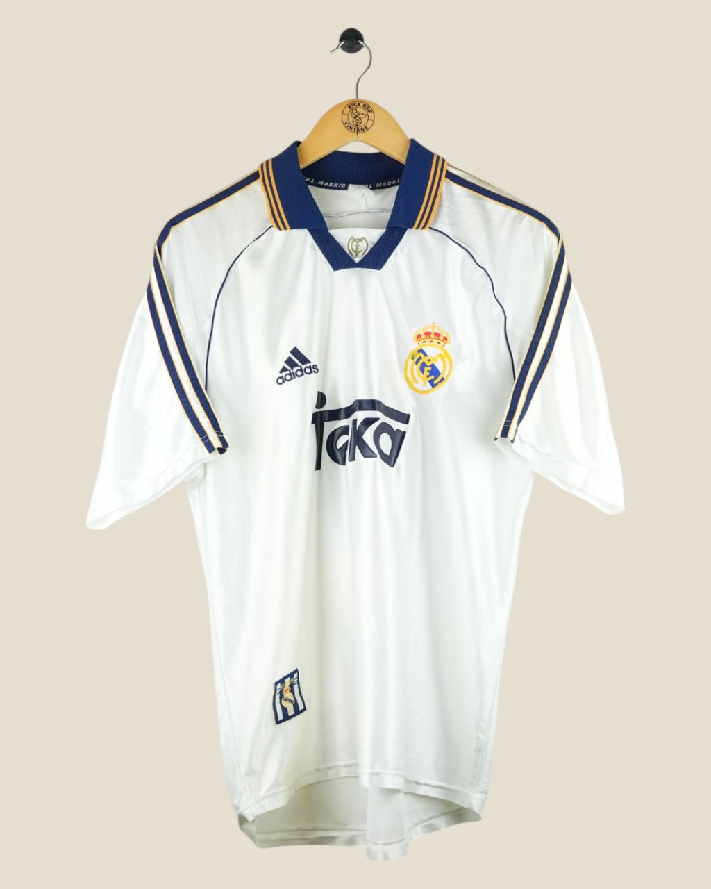 REAL MADRID 1998/00 REDONDO HOME SHIRT (M) ADIDAS
