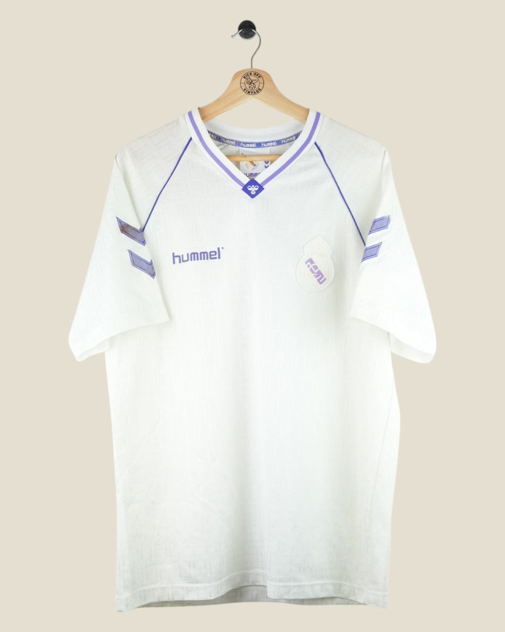 REAL MADRID 1986/88 HOME SHIRT (XL) HUMMEL