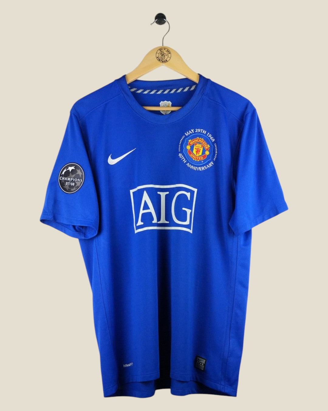 MANCHESTER UNITED 2008/09 RONALDO UCL THIRD SHIRT (L) NIKE