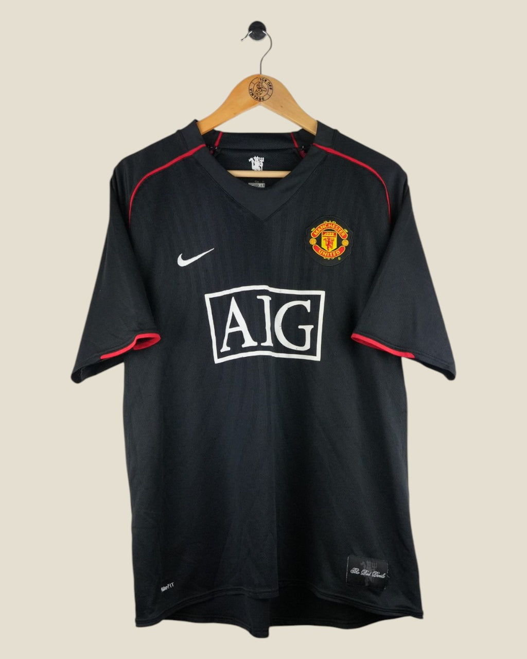 MANCHESTER UNITED 2007/08 ROONEY AWAY SHIRT (XL) NIKE
