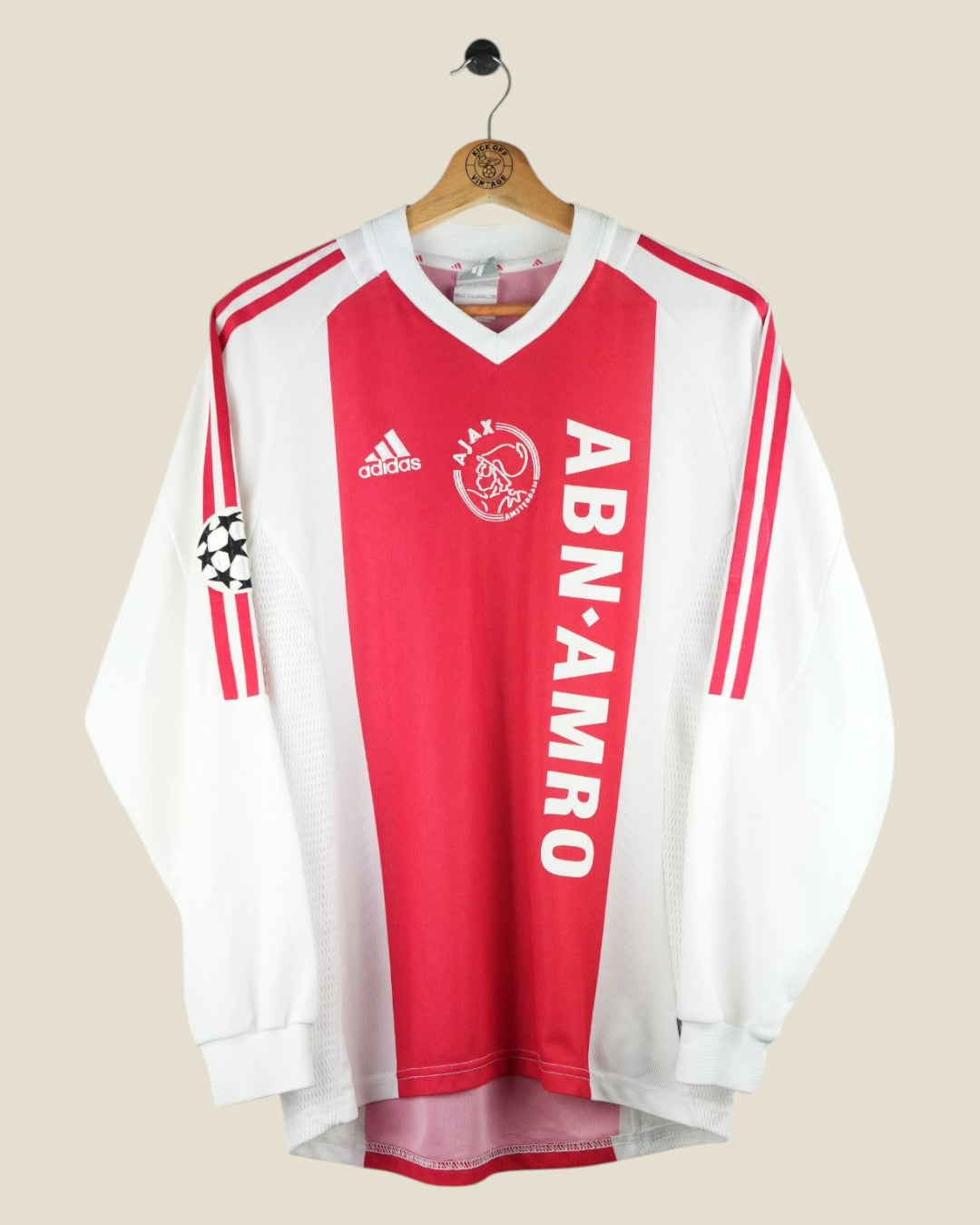 AJAX 2002/03 IBRAHIMOVIC UCL HOME L/S SHIRT (M) ADIDAS