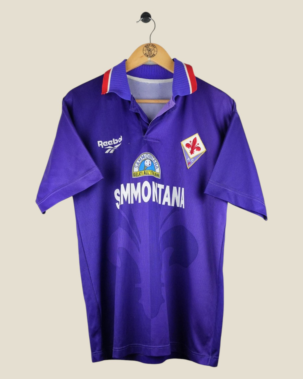 FIORENTINA 1996/97 BATISTUTA HOME SHIRT (L/XL) REEBOK