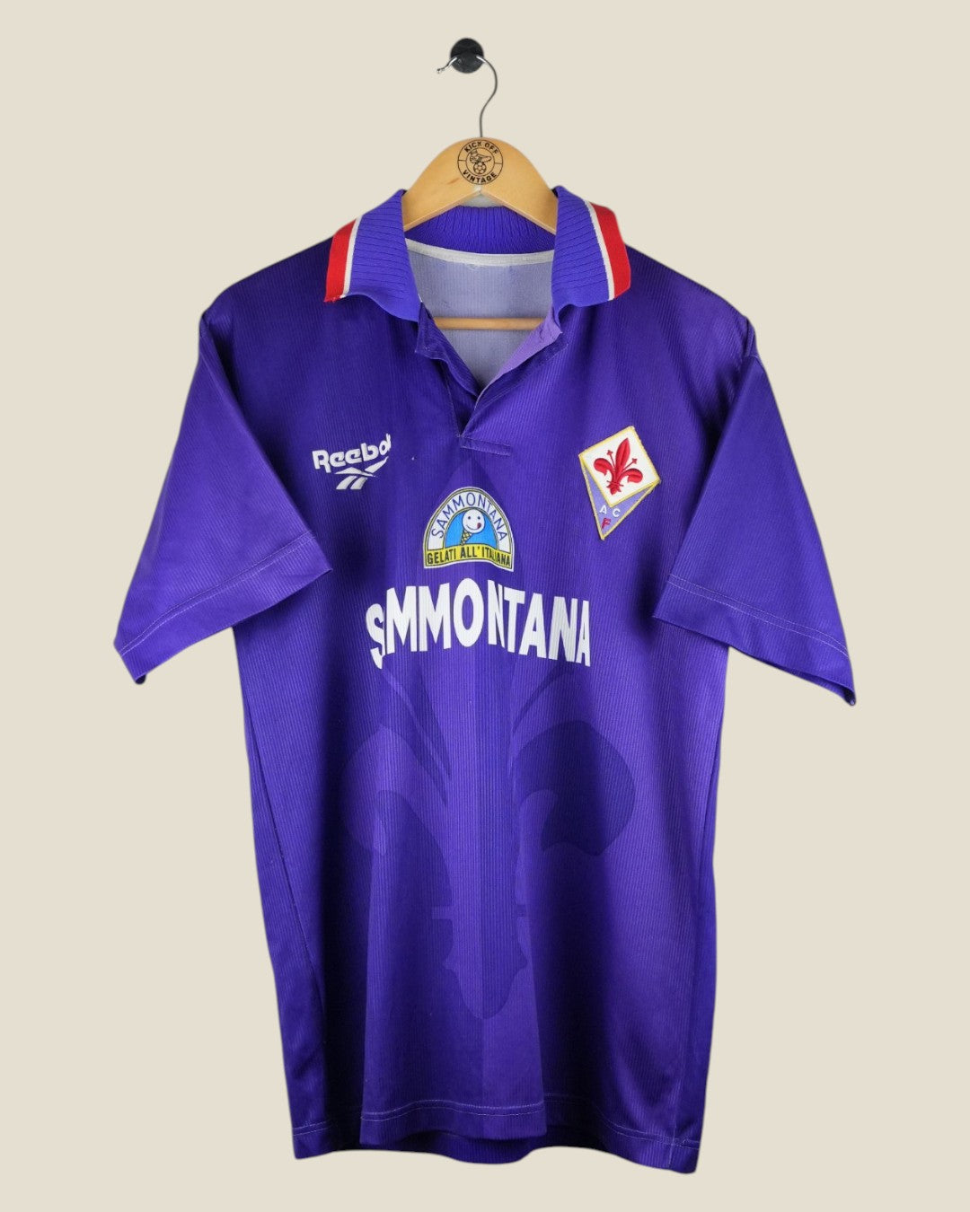 FIORENTINA 1996/97 BATISTUTA HOME SHIRT (L/XL) REEBOK