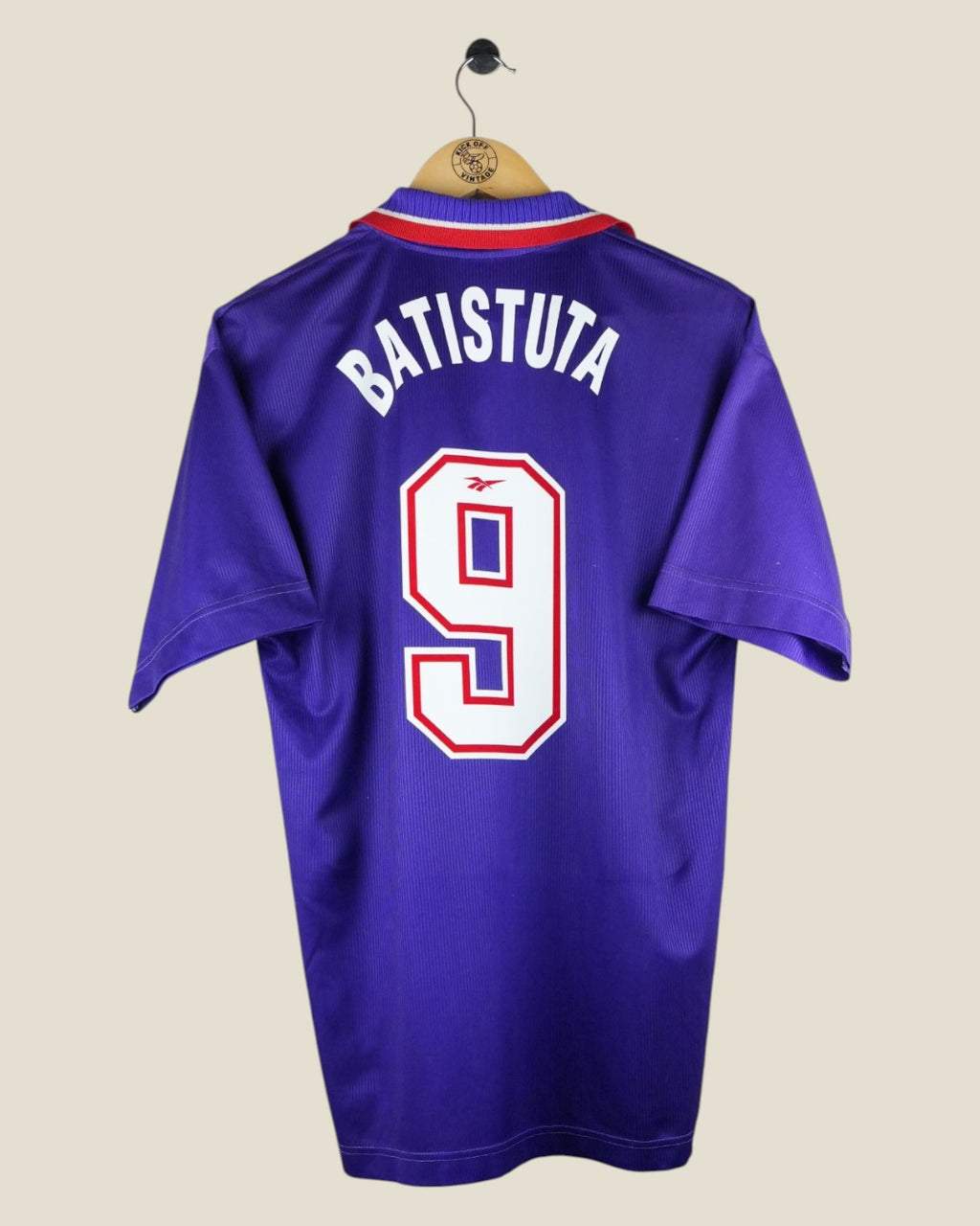 FIORENTINA 1996/97 BATISTUTA HOME SHIRT (L/XL) REEBOK