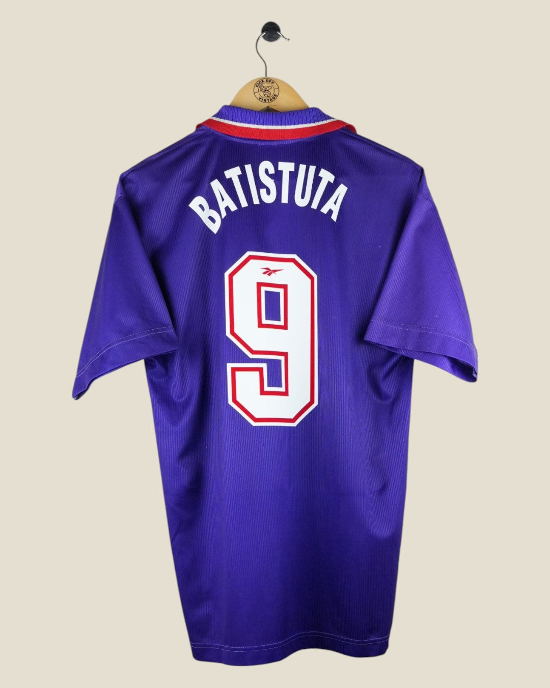FIORENTINA 1996/97 BATISTUTA HOME SHIRT (L/XL) REEBOK