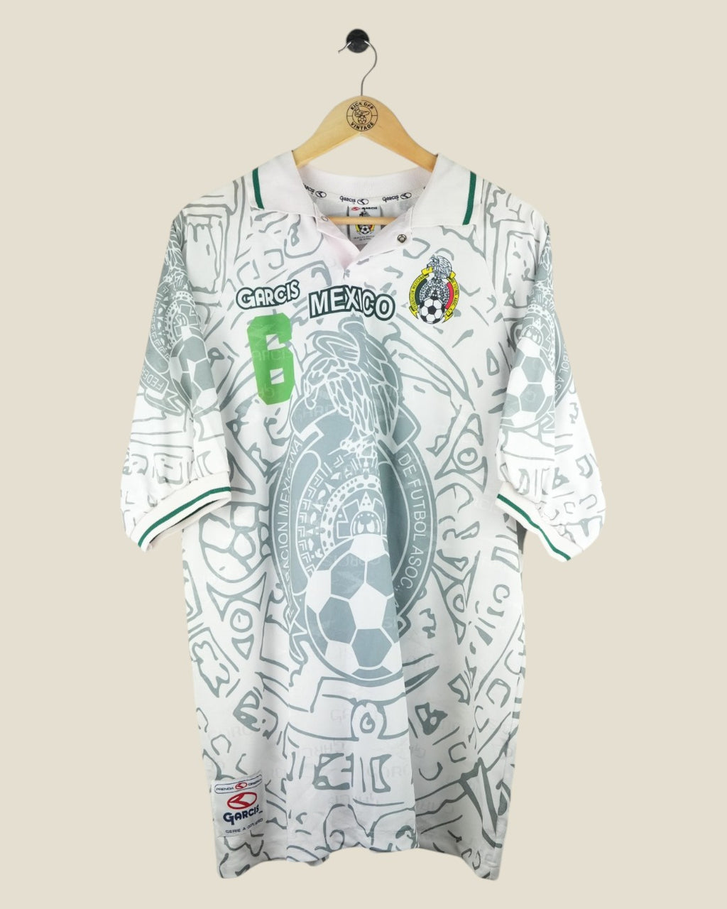 MEXICO 1999 #6 AWAY SHIRT (XL) GARCIS