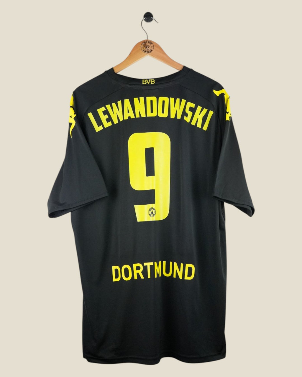 BORUSSIA DORTMUND 2011/12 LEWANDOSKI HOME SHIRT (M) KAPPA
