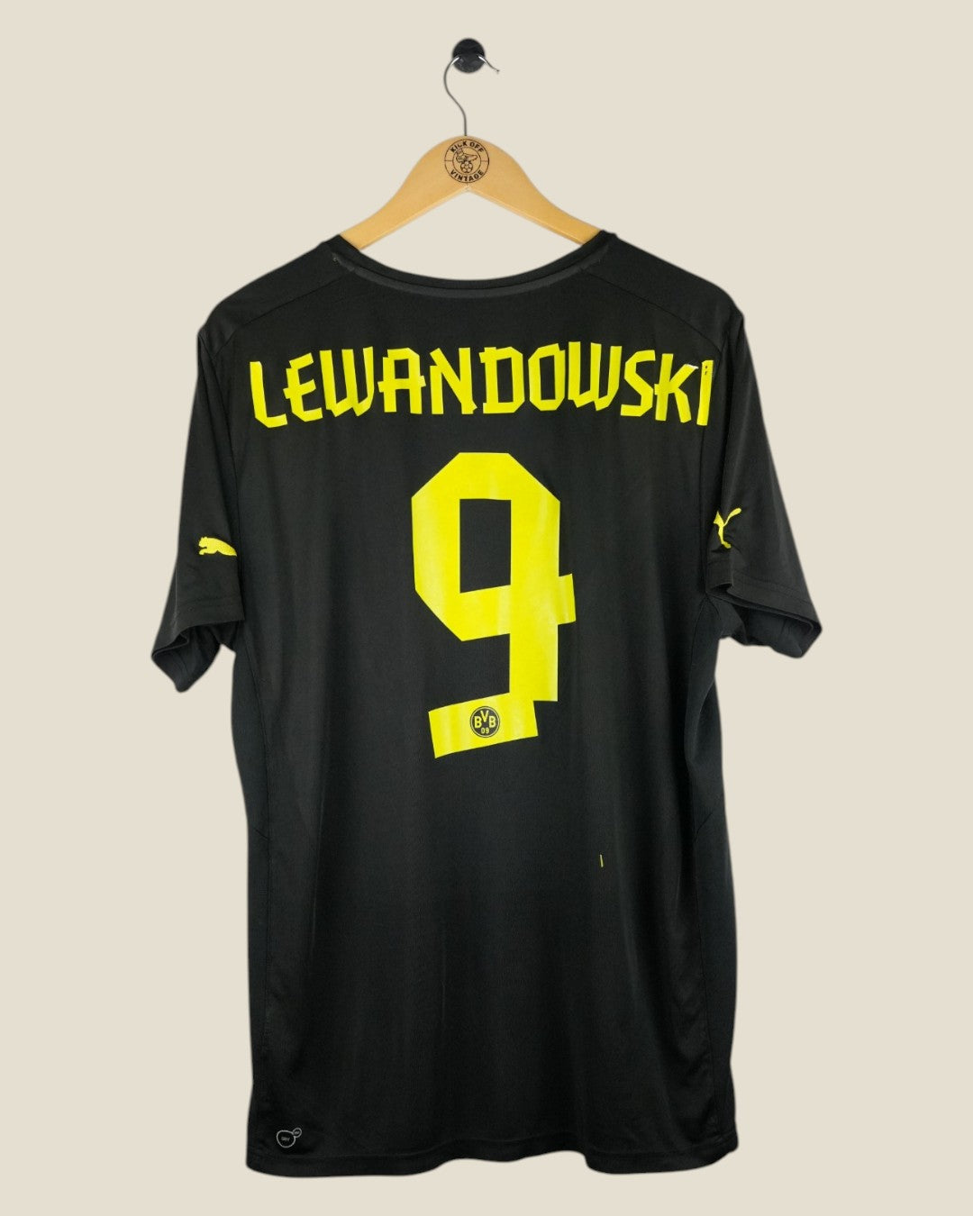 BORUSSIA DORTMUND 2012/13 LEWANDOSKI AWAY SHIRT (L) PUMA