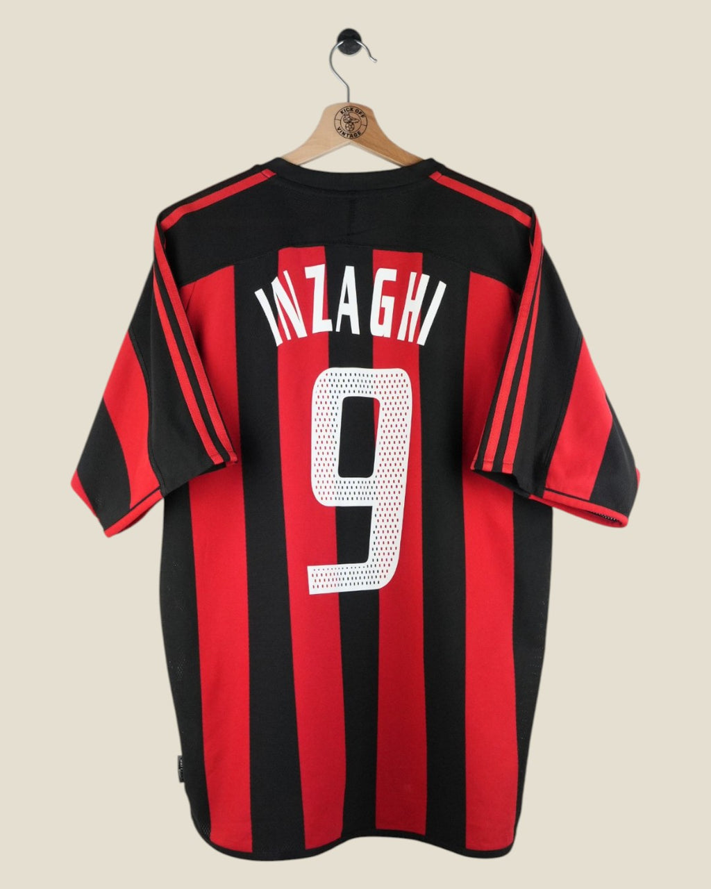 AC MILAN 2003/04 INZAGHI HOME SHIRT (M) ADIDAS