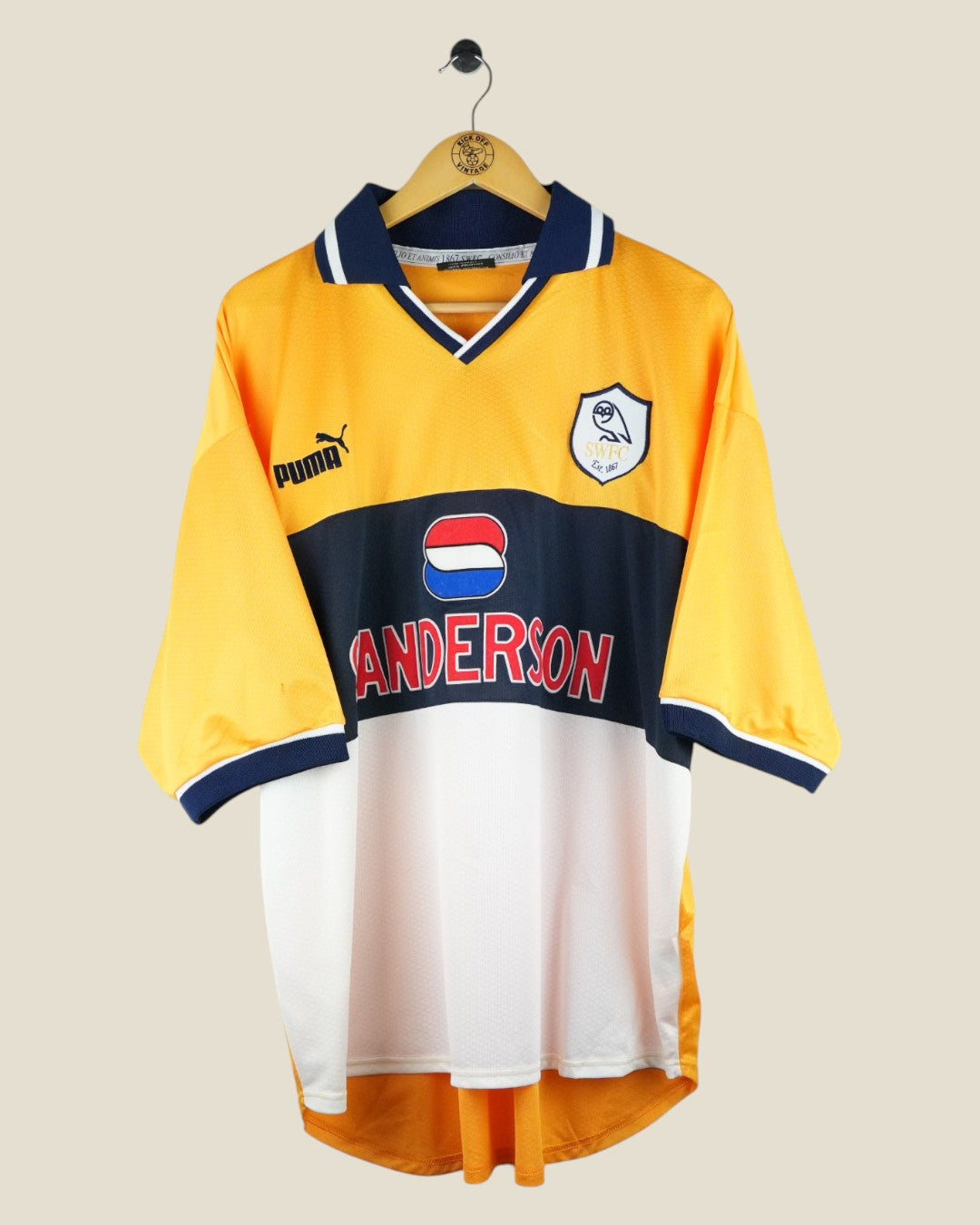 SHEFFIELD WEDNESDAY 1998/99 DI CANIO AWAY SHIRT (XL) PUMA