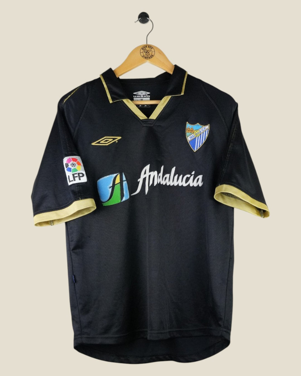 MALAGA 2002/03 MUSAMPA AWAY SHIRT (M) UMBRO
