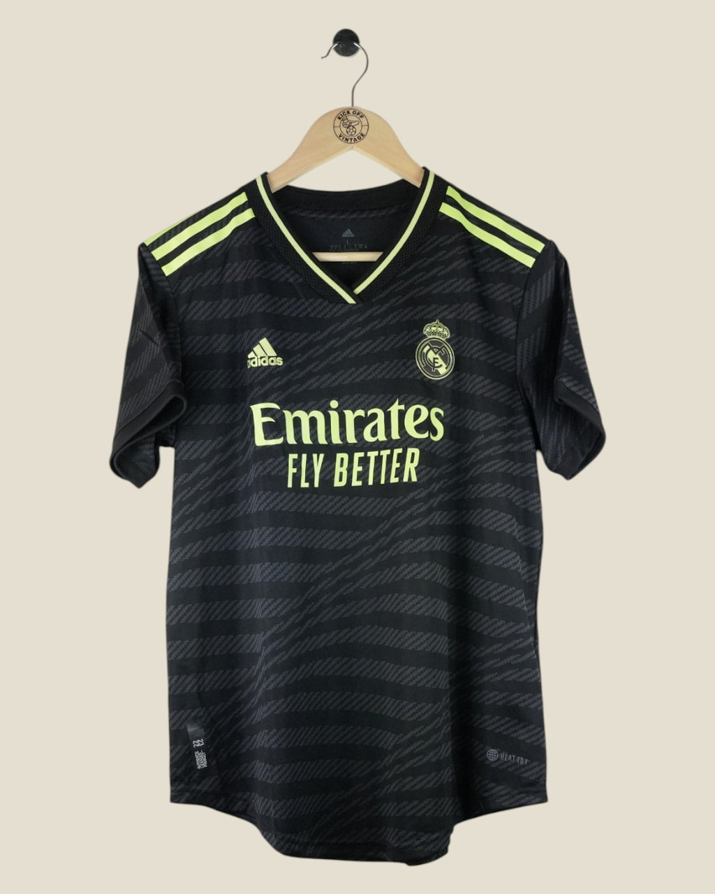 REAL MADRID 2022/23 BENZEMA PLAYER VERSION THIRD BNWT SHIRT (L) ADIDAS
