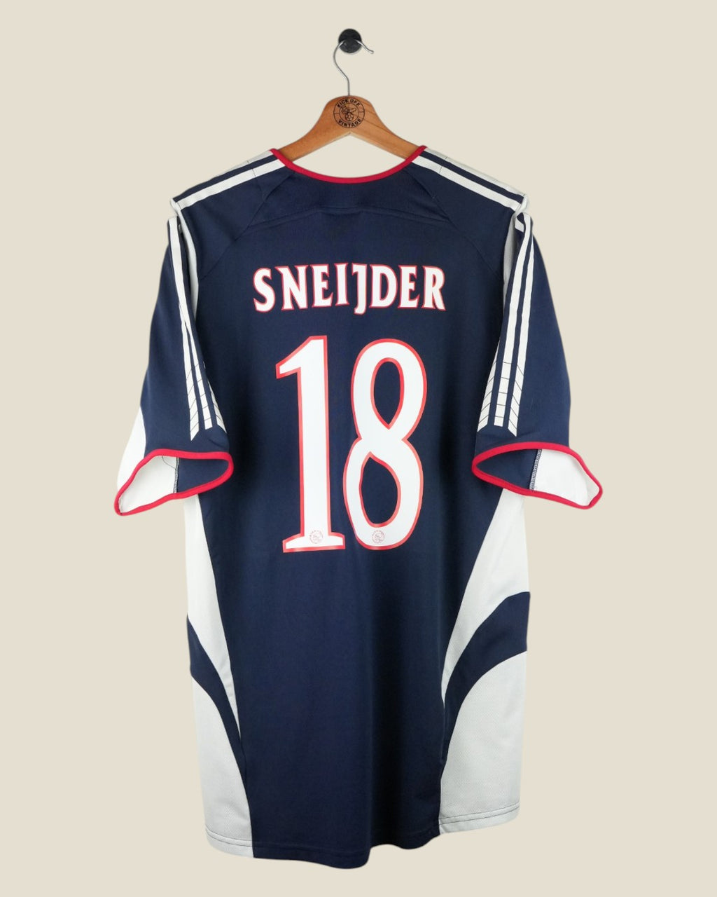AJAX 2005/06 SNEIJDER AWAY SHIRT (L) ADIDAS