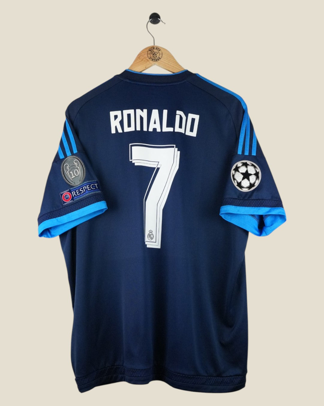 REAL MADRID 2015/16 RONALDO UCL THIRD SHIRT (XL) ADIDAS