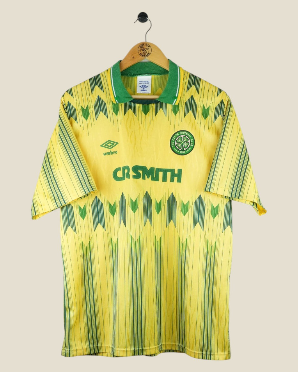 CELTIC 1988/91 AWAY SHIRT (L) UMBRO