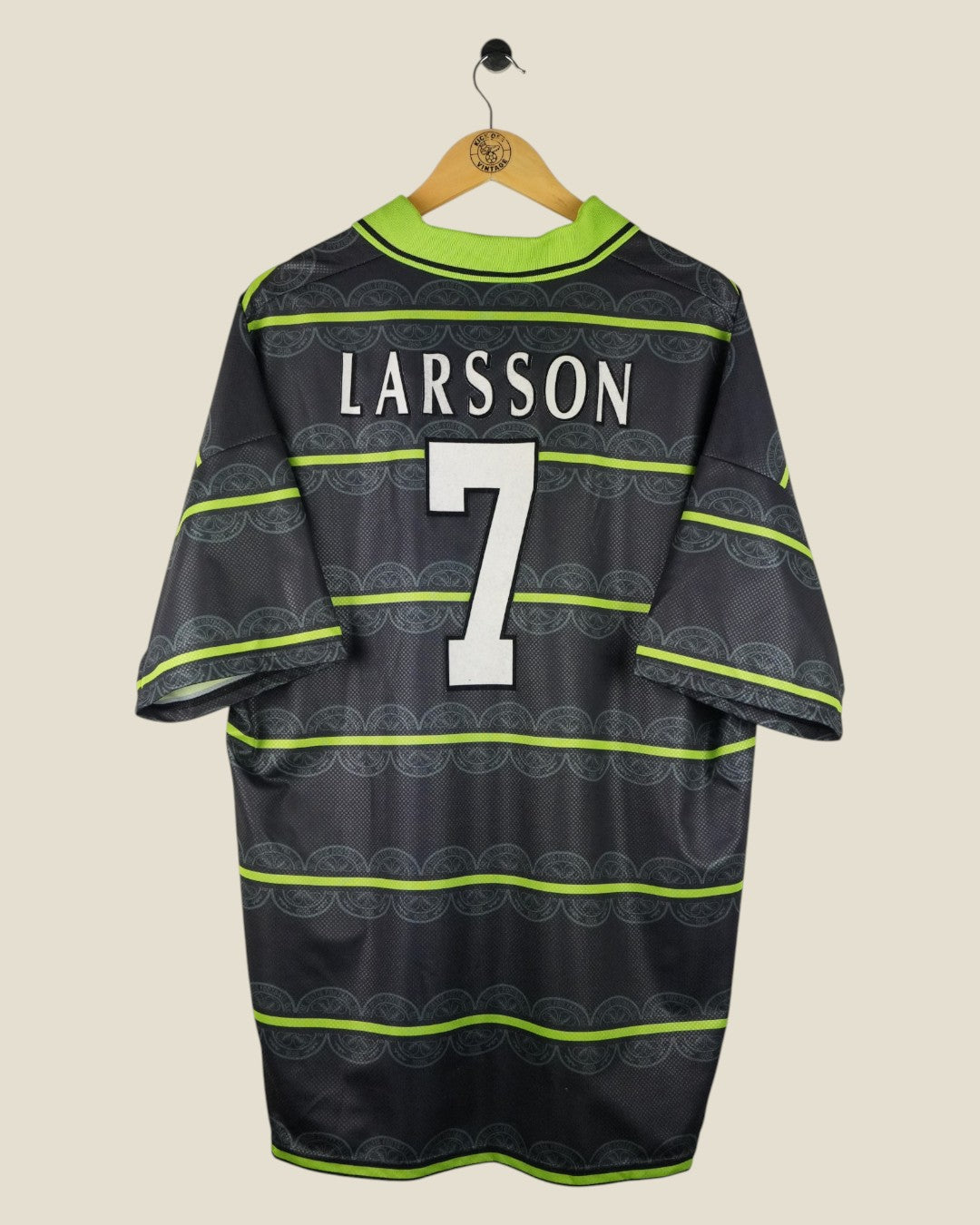 CELTIC 1998/99 LARSSON AWAY SHIRT (XXL) UMBRO