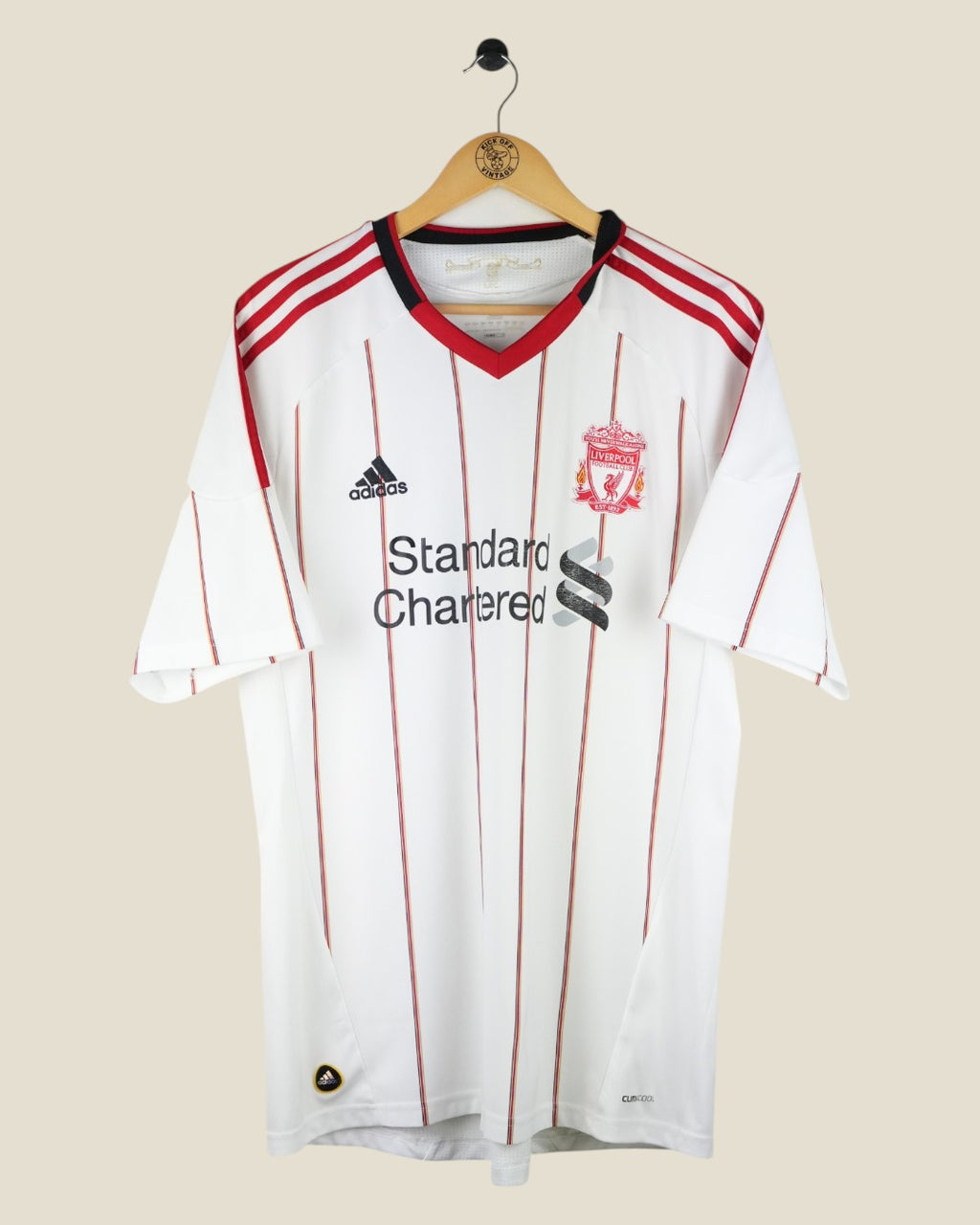 LIVERPOOL 2010/11 SUAREZ AWAY SHIRT (L) ADIDAS